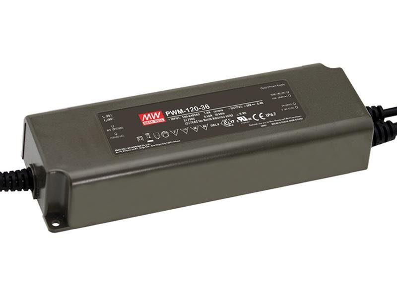 Fuente Alimentacion 12Vdc 10Amp 120W IP67 MW