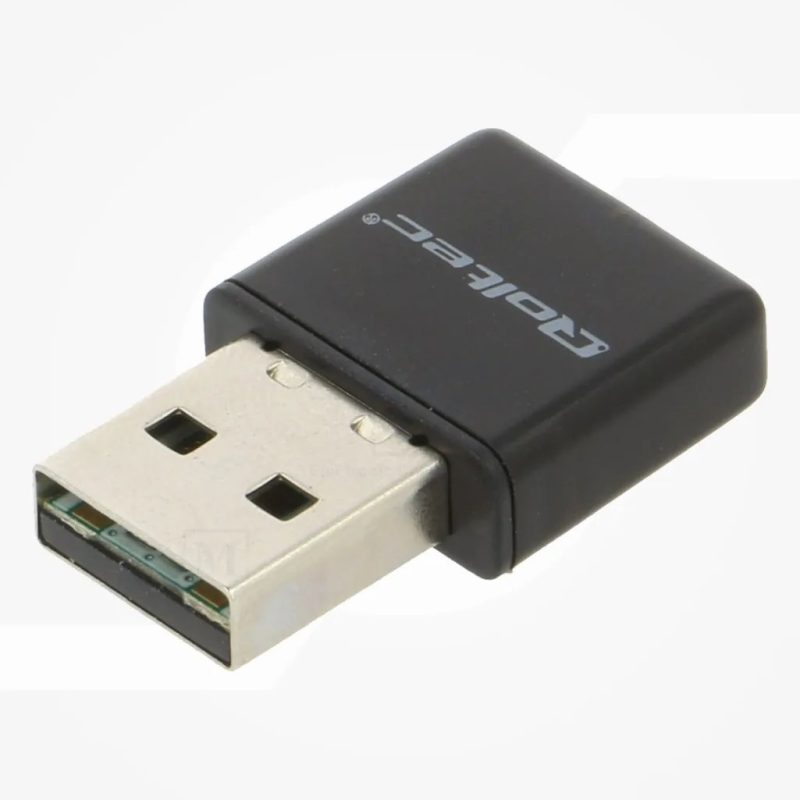 Tarjeta de ordenador de red WiFi USB A enchufe USB 2.0 negro