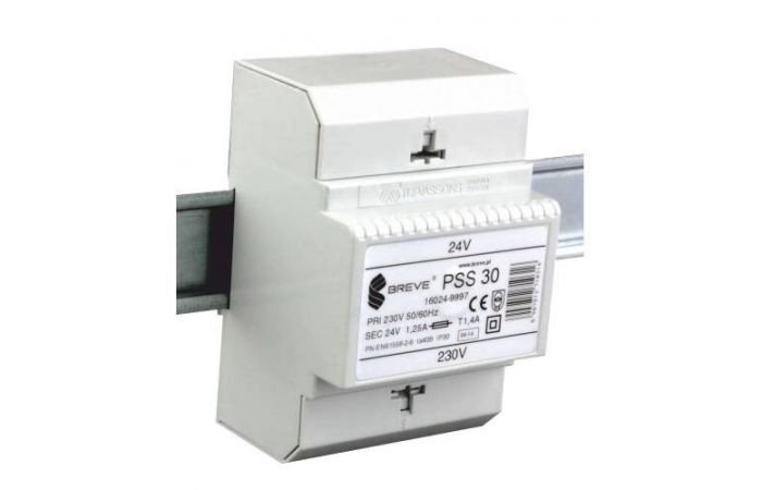 Transformador CARRIL DIN salida 24Vac 50VA entrada 230Vac