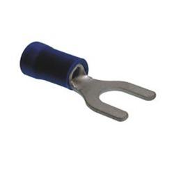 Terminal Horquilla 5.3mm preaislado AZUL (100 unidades)