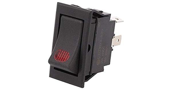 Interruptor Basculante indicador Luminoso Led 12Vdc OFF-ON