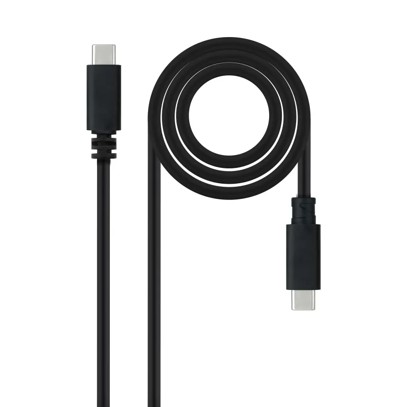 Cable USB-C 2.0 a USB-C 1,5m BLANCO NANOCABLE