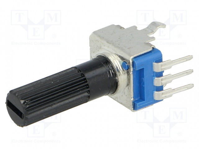 10K Potenciometro  Lineal  Cto. impreso Eje plastico 6mm diametro