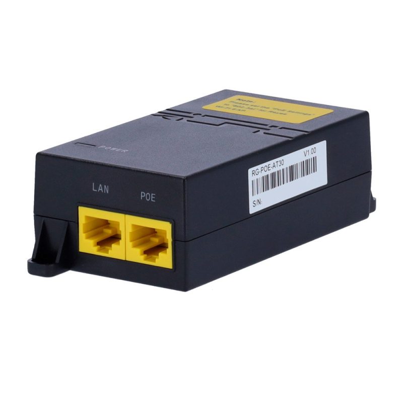 Inyector Alimentador PoE 30W Gigabit REYEE