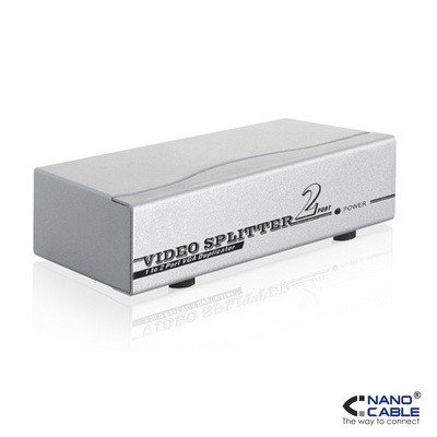 Distribuidor Splitter VGA 2Salidas 250Mhz NANOCABLE