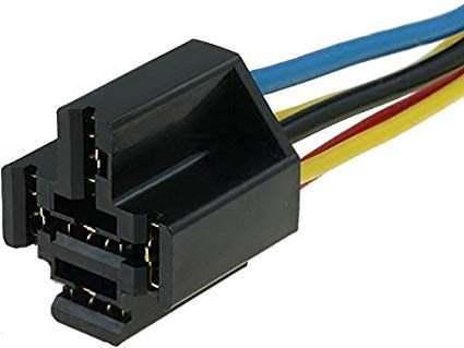 Zocalo para Rele de Potencia con cables de 5 pin