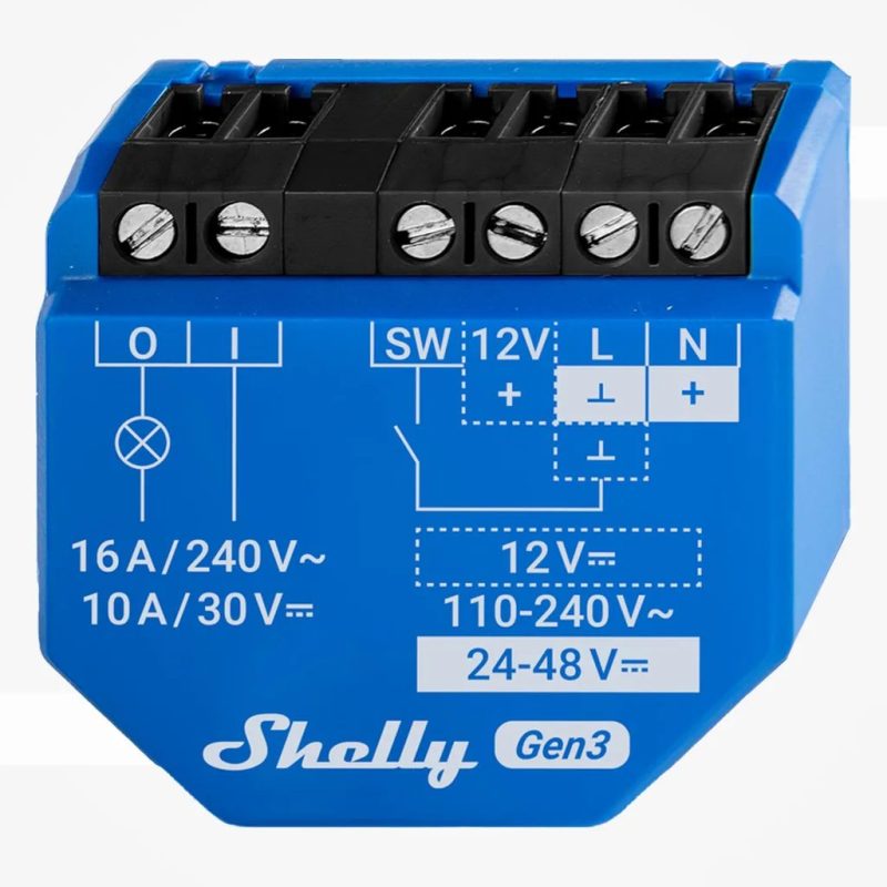 Shelly Plus 1 WiFi 2.4 GHz IEEE802.11 b/g/n / Bluetooth