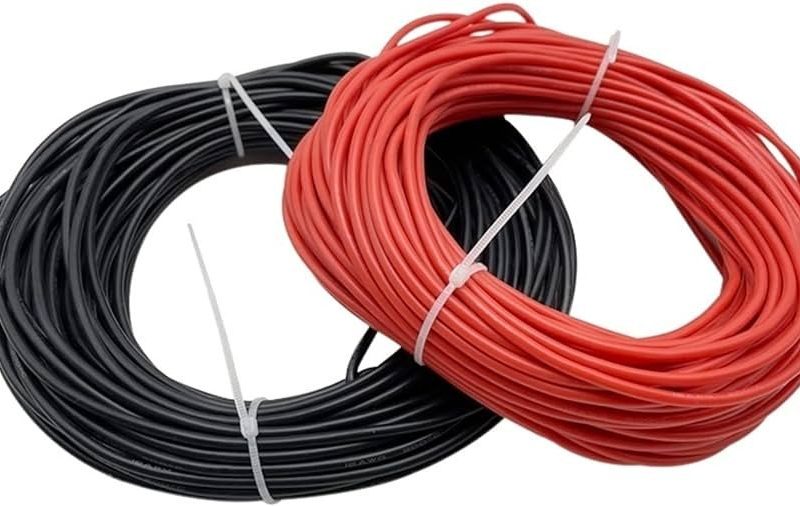 Cable Silicona 4mm 500V color ROJO (1m)