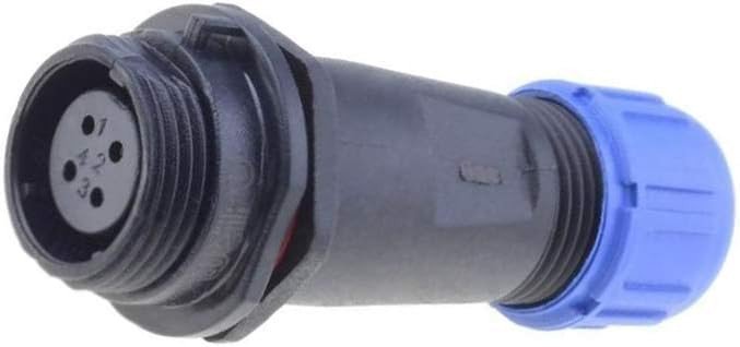 Conector Hembra 4 pines IP68 Redondo con Rosca Exterior AEREO