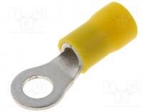 Terminal Redondo Aislado Crimpar 4,3mm AMARILLO