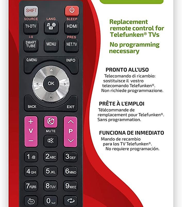 Mando Universal Televisores TELEFUNKEN (SUPTRB016)