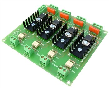 Automatismo Optocoplado 4 Salidas a DC T2 CEBEK