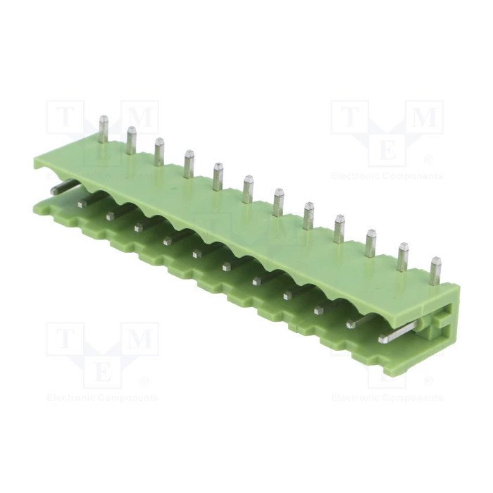 Bloque de Bornas Macho Cto. Impreso 12pin paso 5.08mm