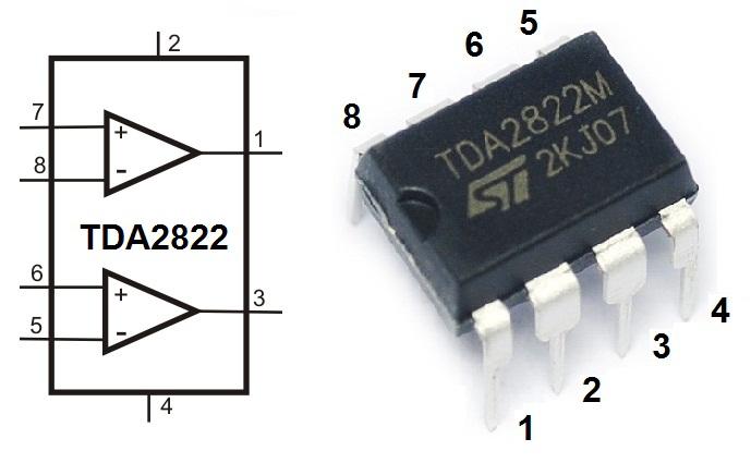 TDA2822M Circuito Integrado Dual 8pin