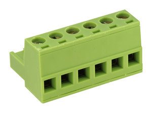 Regleta Conexion Hembra C.I.  6pin paso 5,08mm
