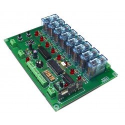 Receptor RF 8Canales Mono/Biestable 12V G3 TL423 Cebek