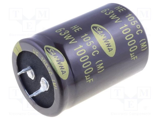 Condensador Electrolitico 10000uF 63Vdc 105ÂºC 30x60mm 2pin