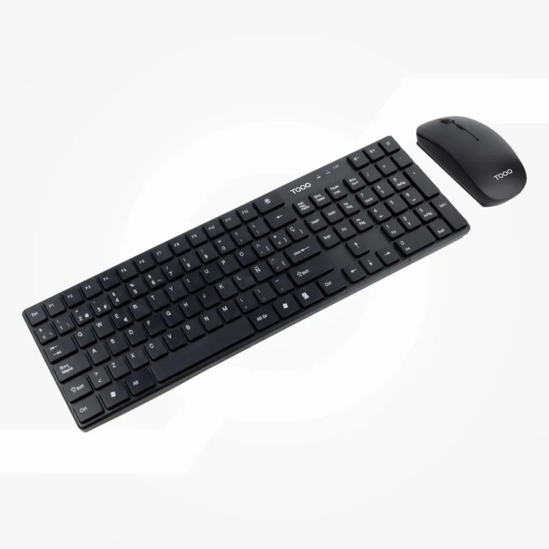 TooQ Teclado + RatÃ³n slim inalÃ¡mbricos, Negro