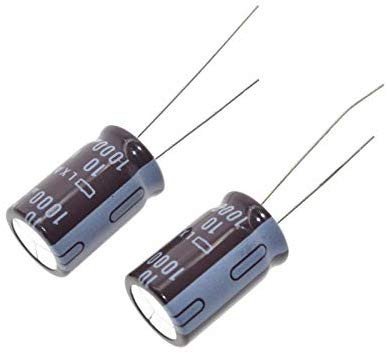 Condensador Electrolitico 1000uF 10Vdc 105ÂºC 10×12,5mm Radial