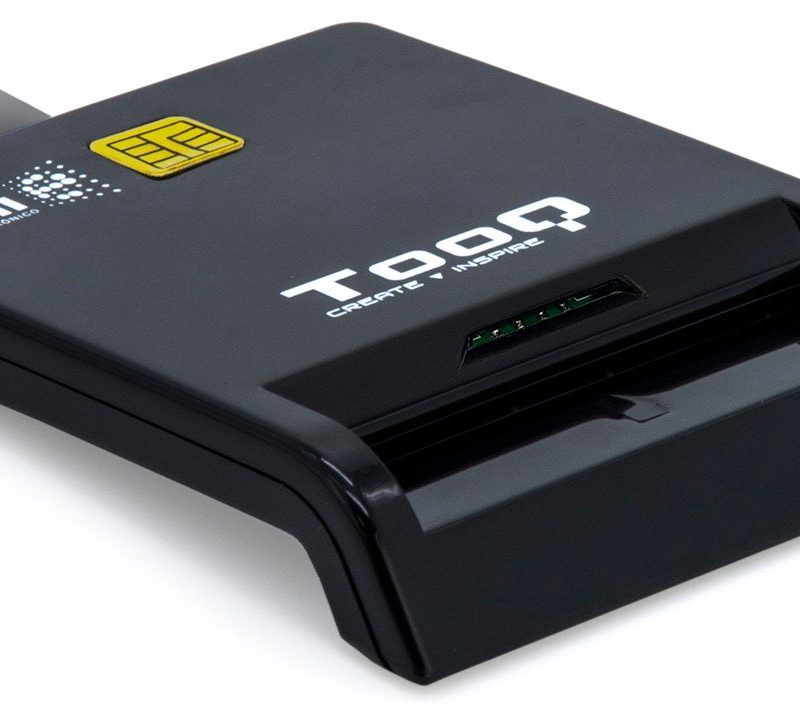 Lector Tarjetas Inteligentes DNIe SIM USB-C NEGRO TOOQ