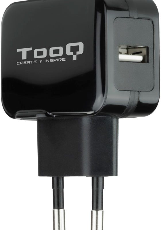 Cargador USB 5V/2,4A NEGRO TOOQ