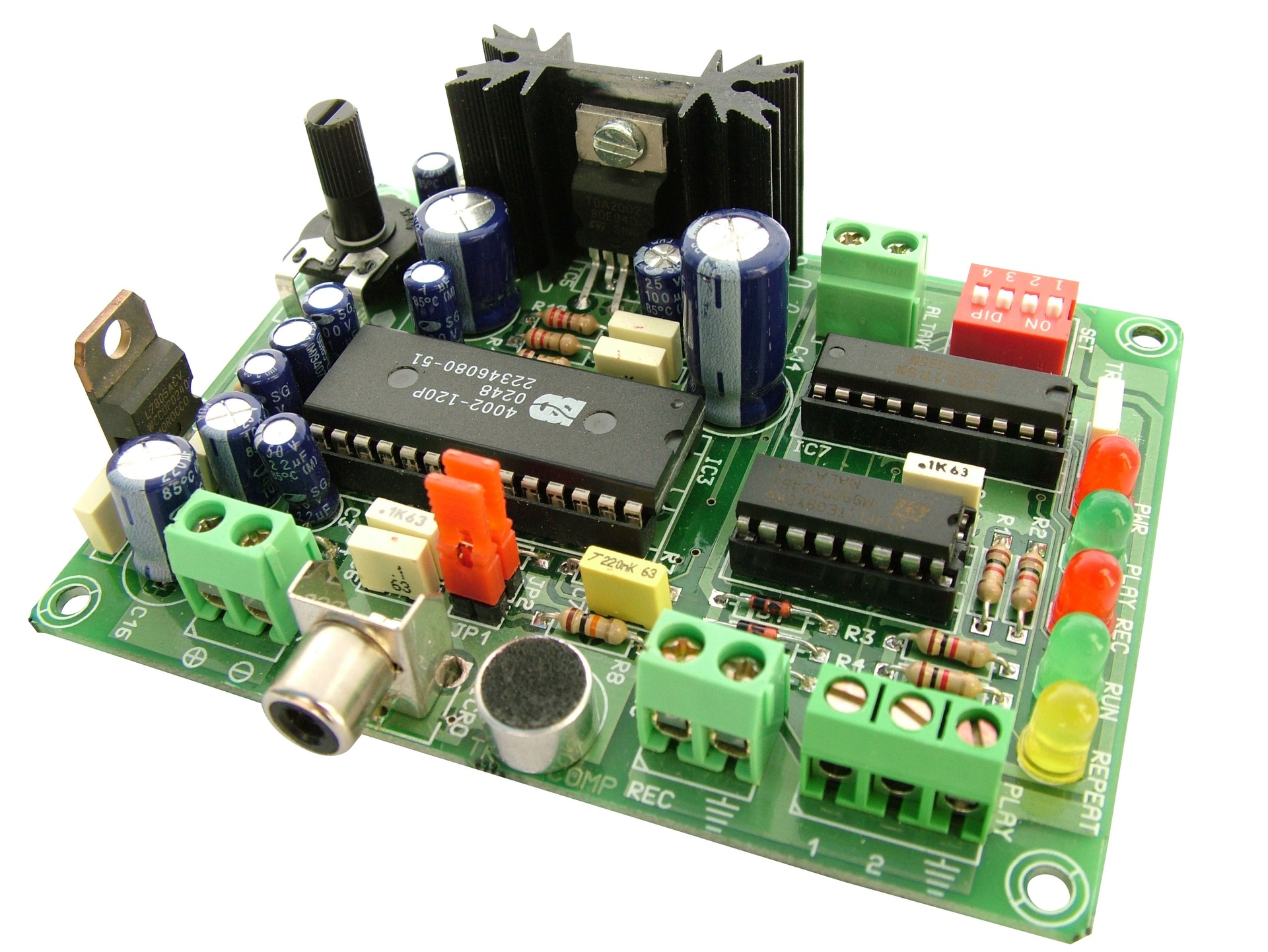 Sintetizador voz 120 segundos c/repeticion 5W 12Vdc TR-6 Cebek