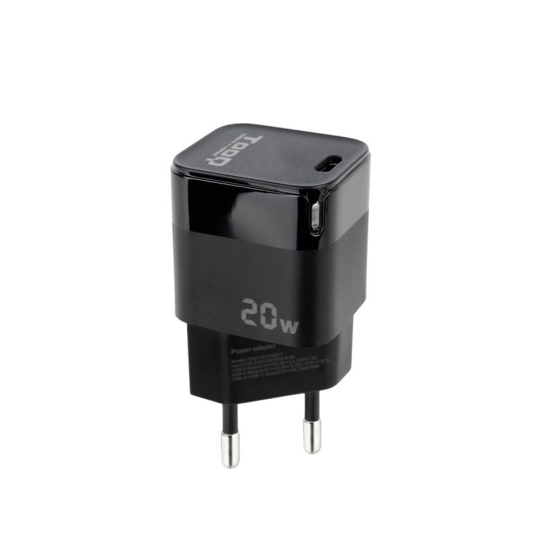 Cargador Red USB-C PD 20W NEGRO TOOQ