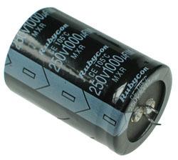 Condensador Electrolitico 1000uF 250Vdc 105ºC 35x45mm 2Pin
