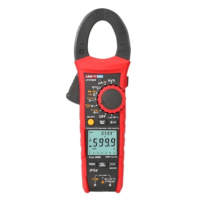 Pinza Amperimetrica Digital Multifuncion 600A AC/DC 600V AC/DC
