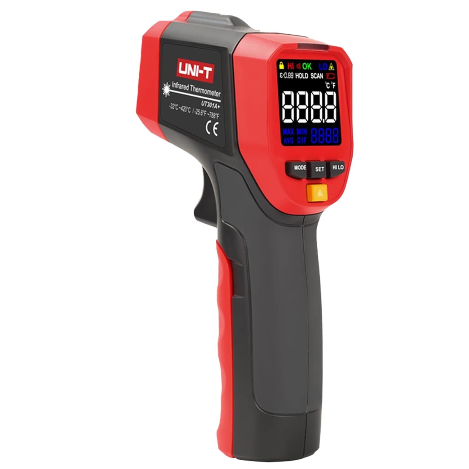 Termometro Infrarrojos sin contacto -32 a +420ºC Pirometro UT301A+