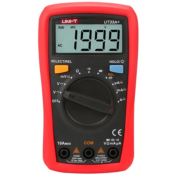 Multimetro Digital 600Vdc/ac 10Adc/ac Autorango UT33A+