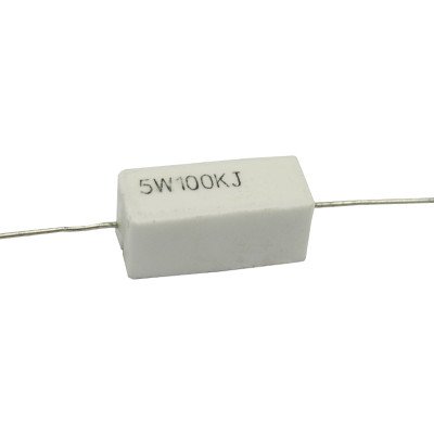 Resistencia Bobinada 100K 5W 5% Axial
