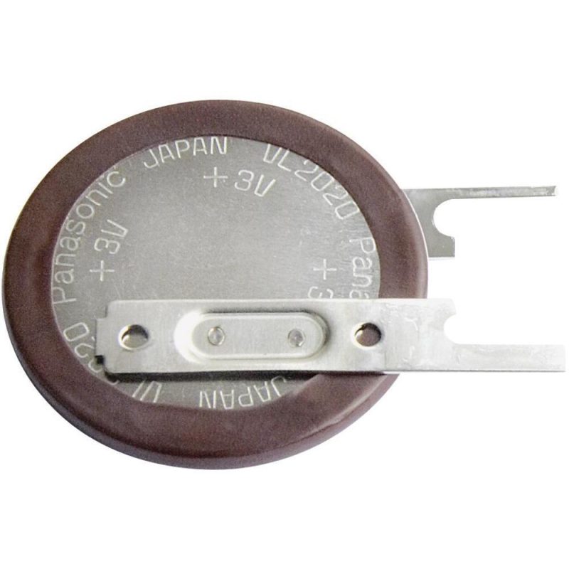 Bateria Litio 3V 20mA 2pin Cto Impreso VERTICAL Panasonic
