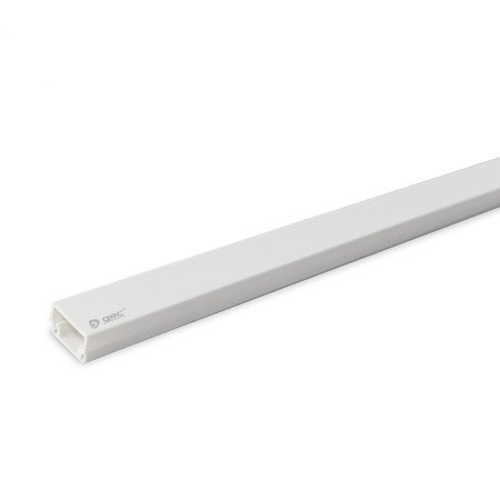 MiniCanaleta Adhesiva 20x10mm 2m BLANCA