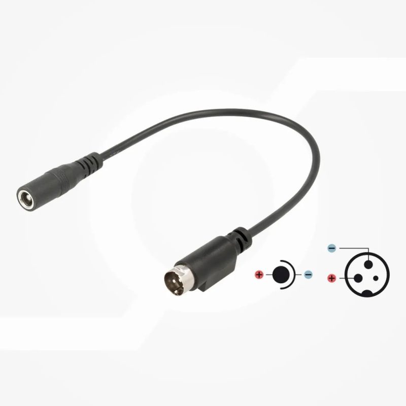 ConexiÃ³n jack hueco hembra 5.5×2.5mm a tipo 3 Pin DIN macho