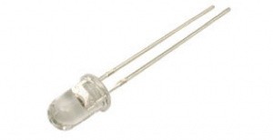 Diodo LED BLANCO FRIO 5mm 12000-18000mcd 22Âº Transparente