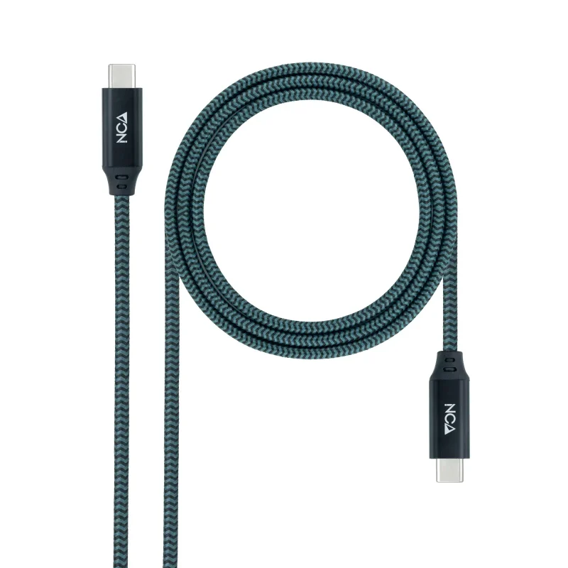 Cable USB 3.2 GEN2x2 USB-C a USB-C 2m NEGRO NANOCABLE