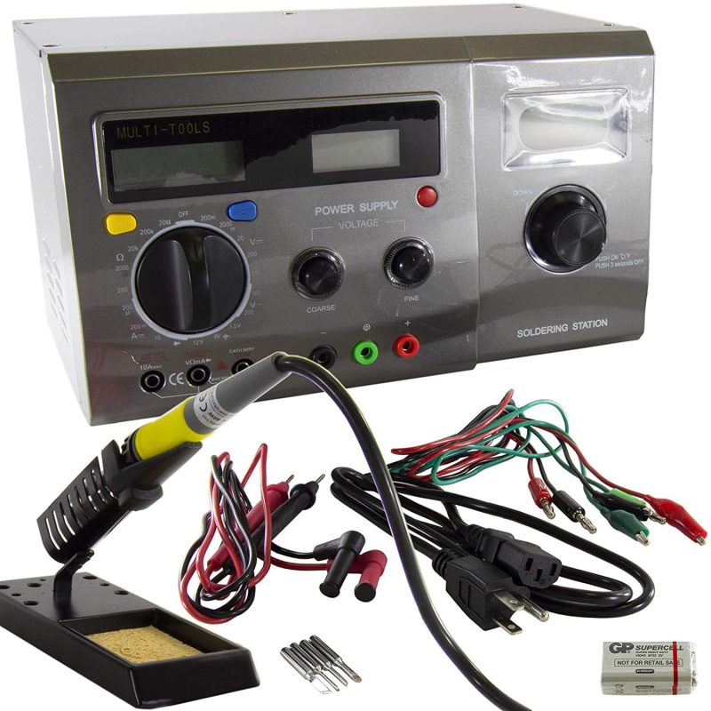 Fuente Alimentacion + Multimetro + Soldador LCD
