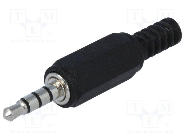 Conector JACK 2,5mm Macho Digital 4 contactos