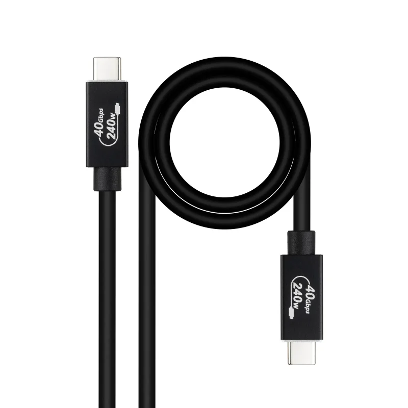 Cable USB-C 4.0 a USB-C 5A/240W 1m NANOCABLE