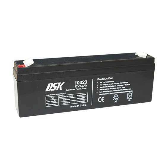 Bateria PLOMO 12V/2,3Ah AGM 179x35x61mm DSK