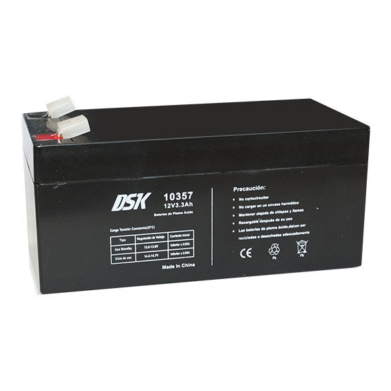 Bateria PLOMO 12V/3,3Ah AGM  134x67x61mm DSK