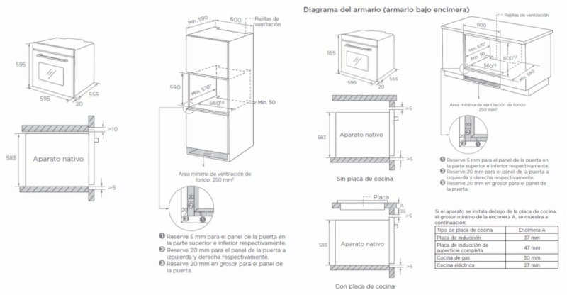 HORNO ASPES AHM8700DCB - Imagen 3