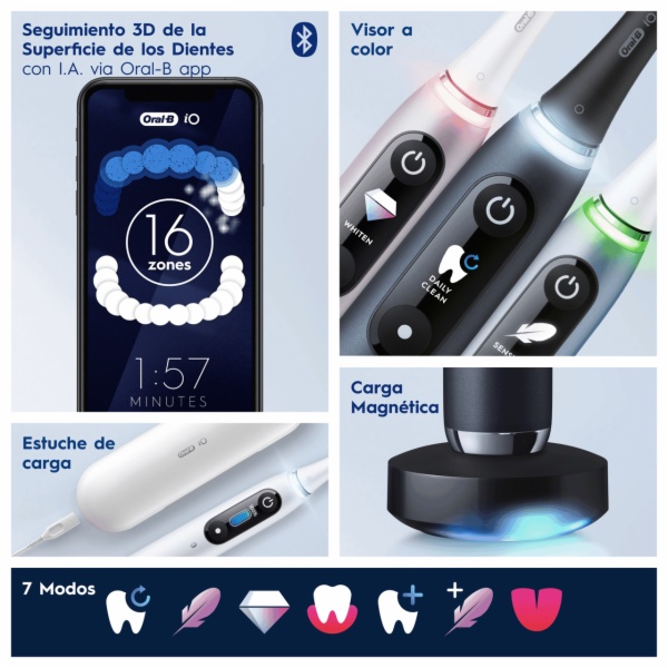 CEPILLO DENTAL BRAUN IO 6S NEGRO - Imagen 2