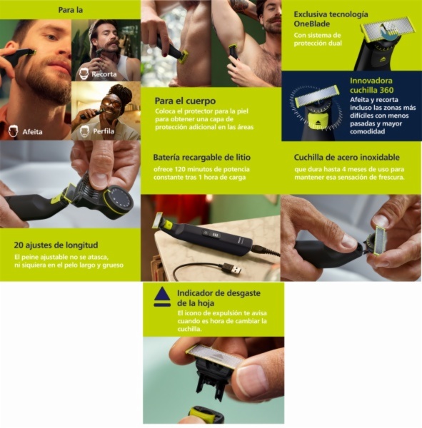 BARBERO ELECT. PHILIPS QP6552/15 - Imagen 2