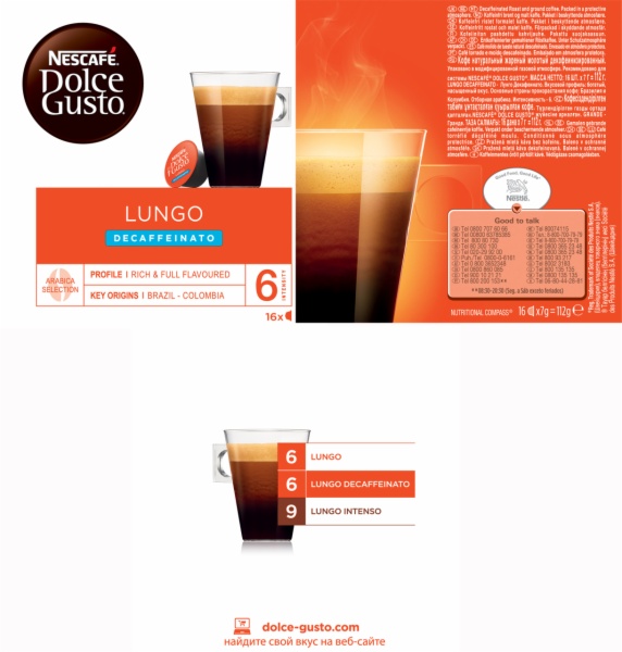 CAPSULAS CAFE DOLCE GUSTO LUNGO DESCAFEINADO - Imagen 2
