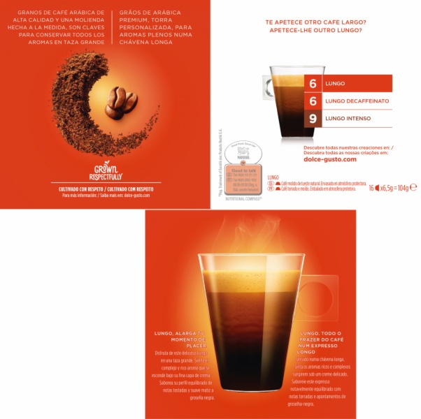 CAPSULAS CAFE DOLCE GUSTO LUNGO - Imagen 2