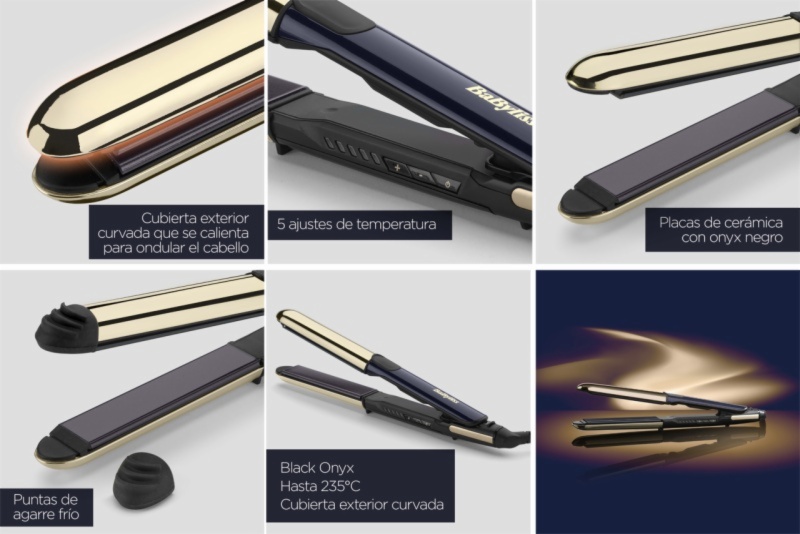 PLANCHA PELO BABYLISS ST484E BLACK ONYX - Imagen 2