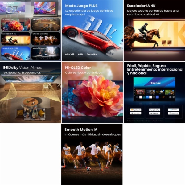 TV QLED HISENSE 50Q7S - Imagen 2