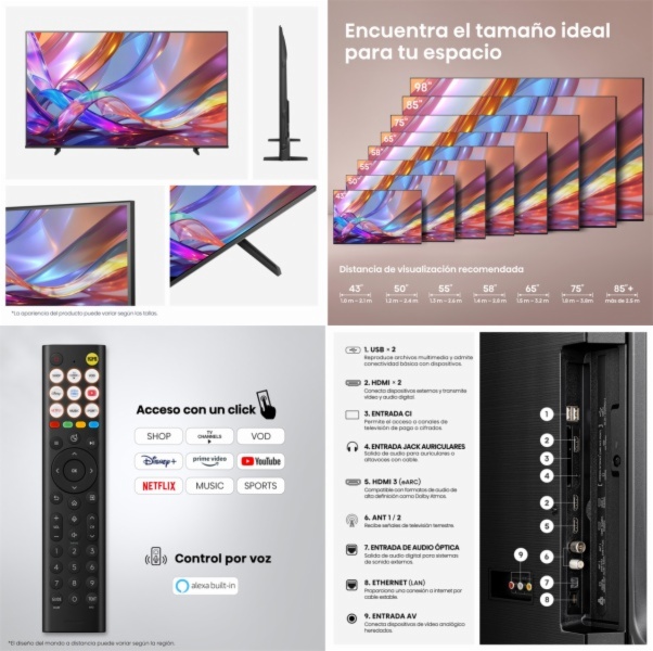 TV QLED HISENSE 50Q7S - Imagen 3